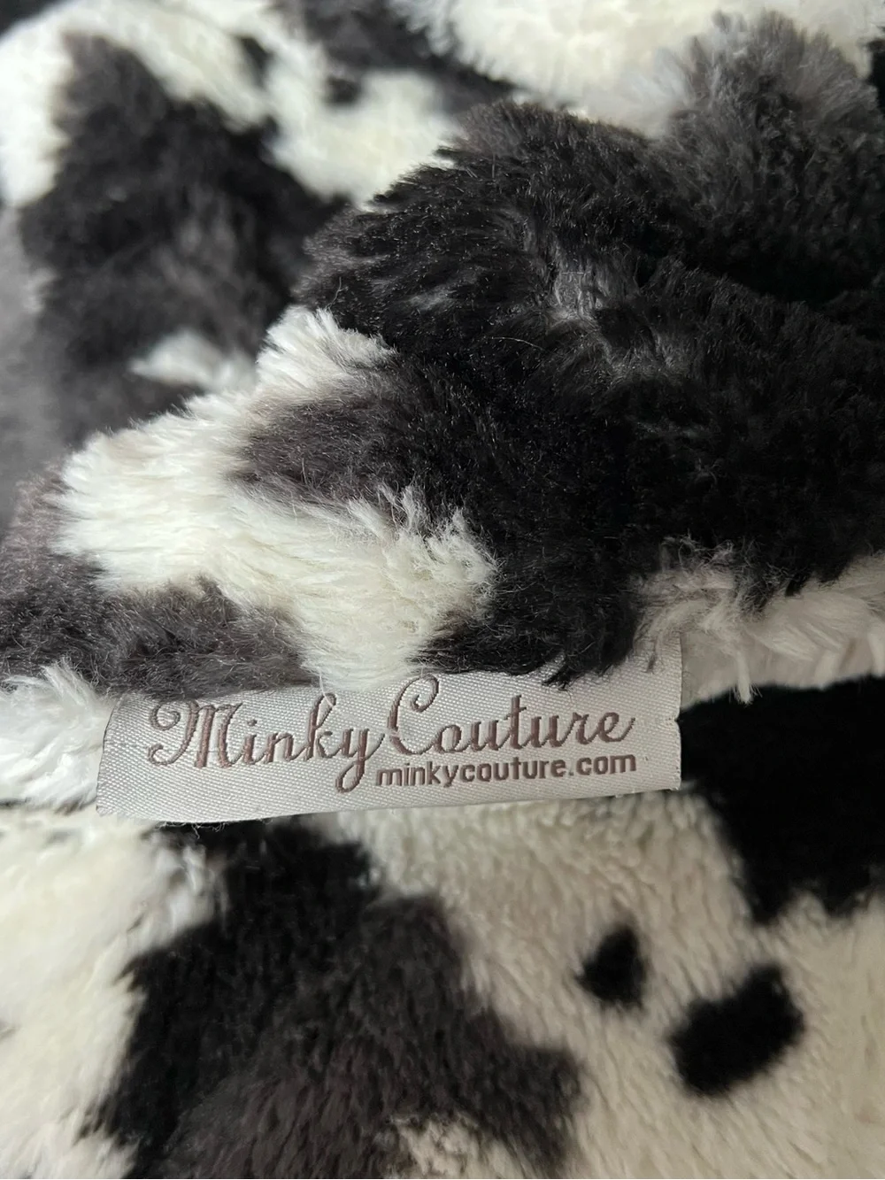 Minky Couture Urban Cowz Blanket- Adult Size
